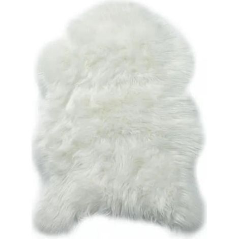 Indoor Rug - Faux Sheepskin - 60 x 90 cm - White Acrylic (1/4)