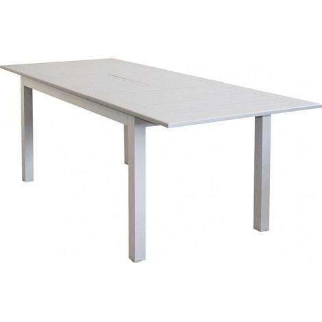 Tavolo Cuba Allungabile 150/210x90x75 h cm in Alluminio Tortora