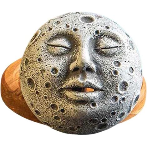 1 brûleur d'encens décoratif en forme de visage de lune pour la décoration intérieure (1/4)