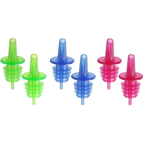 Rubinetto dosatore versatore per bottiglie di alcolici 3 colori SET 6 pz. (1/4)