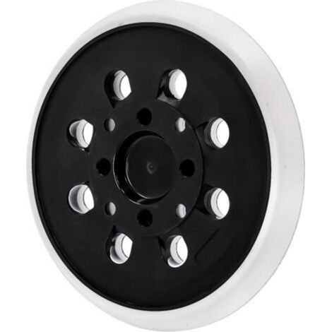 Freosen – Plateau de ponçage 125 mm – Compatible Bosch PEX 300/400 AE – Vitesse 12000 tr/min – Pour bois et plastique – 8 trous pour aspiration (1/5)
