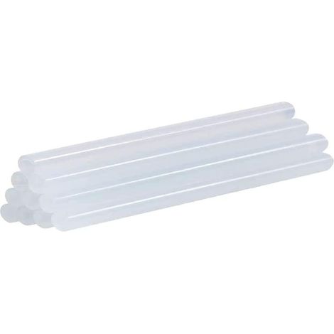 10 bâtons de colle à chaud transparents 7 x 100 mm - Colle extra puissante pour pistolet à colle chaude, Sans Solvant, Séchage Rapide (1/5)