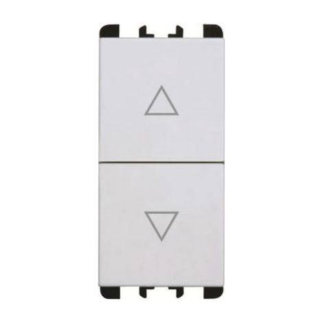 Urmet Simon Nea Pulsanti interbloccati 1 modulo 1P NO + 1P NO 10A bianco - 10139.B