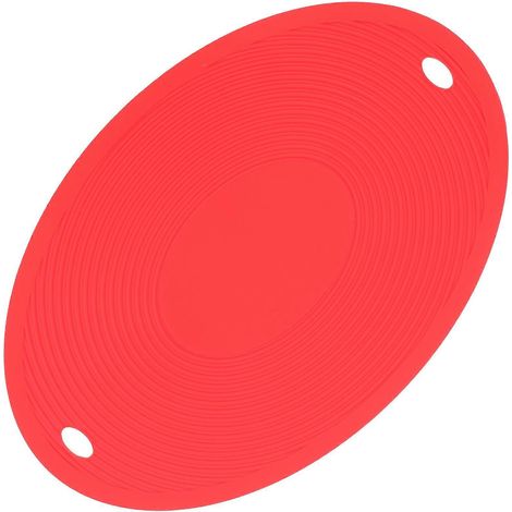 Dessous de plat en silicone pour casseroles et poêles chaudes, tapis de table en silicone résistant à la chaleur, dessous de plat pour la cuisine-30.7x20.7x0.2cm-Red (1/4)