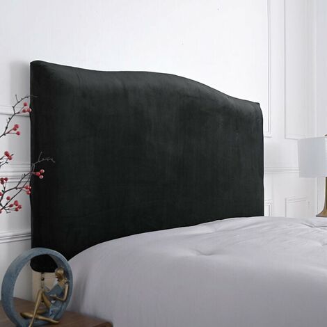 VURAHOME - BETTE Housse de tête de lit élastique pour tête de , XU,lit -150 cm-pour tête de lit 140-170 cm( bleu marine) - (1/5)