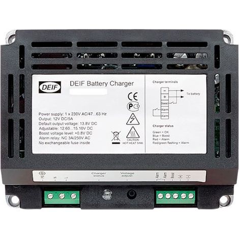 Cargador de batería DBC-1 2410 DEIF 24V 10A 1x230VAC (1/2)