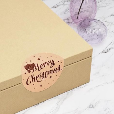 Étiquettes Autocollantes - Noël - 500 Pièces - 3.8x3.8cm - Papier Couché Autocollant (1/4)