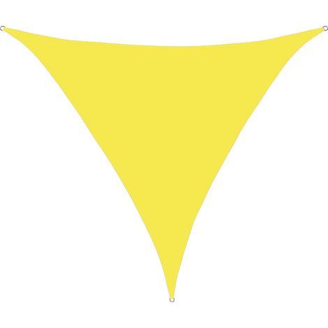 Voile D'ombrage Triangulaire, Store Pare-Soleil étanche, Protection UV, pour Jardin Extérieur Terrasse Cour(3x3x3m,Jaune Fluo) (1/3)