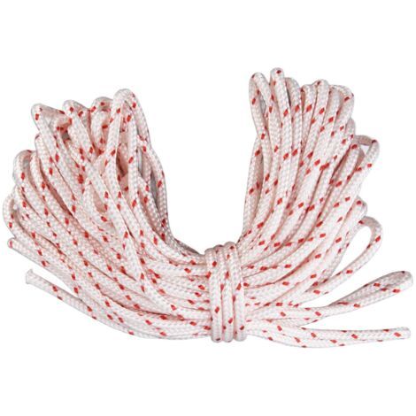 Corde de Démarreur, Démarreur de Recul en Nylon 10M pour Corde à Tirer, Coupe-fil, Brosse, Tondeuse à Gazon pour Tronçonneuse Stihl (4,5 mm) (1/5)
