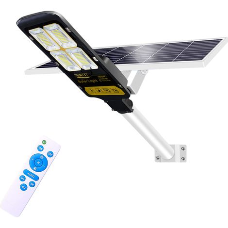 Farola LED con panel solar 200W 360 Lámpara LED con mando a distancia