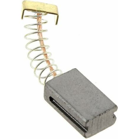 Brosse à charbon moteur QttvbTna, compatible tondeuse à gazon, 7x11x18 mm, jeu de 2 pièces, carbone haute performance, remplacement facile. (1/2)