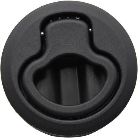 Poignée de trappe encastrée ronde en plastique, loquet encastré (1/5)