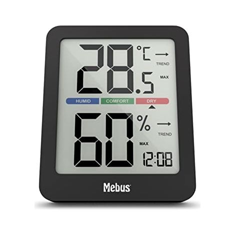 11115 AIRE ACONDICIONADO DIGITAL CON TERMOM TER INTERIOR E HYGROM TRE, RELOJ CONFORT PARA LA TEMPERATURA AMBIENTE PERFECTA (1/5)