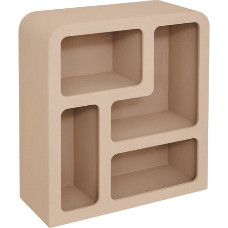 Soleya beige medio scaffale a 4 livelli 75x30cm - Atmosphera créateur d'intérieur
