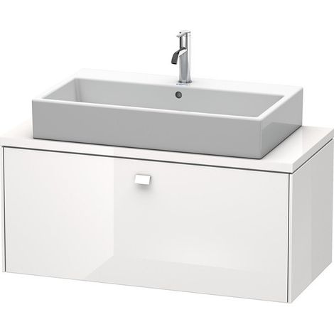 BRIOSO mobile consolle basso con maniglia cromata 442x1020x480mm rovere eu