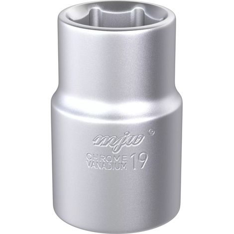 Vaso de 3/4 de pulgada para tornillos de acero CRV hexagonal de 19 mm (1/4)