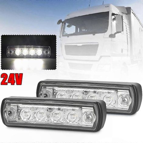 Weiße LED-Tagfahrlichter für LKW-Fahrerhaus-Sonnenblende, Ersatzteil 81252606121, Dachmarkierungsleuchten (1/5)