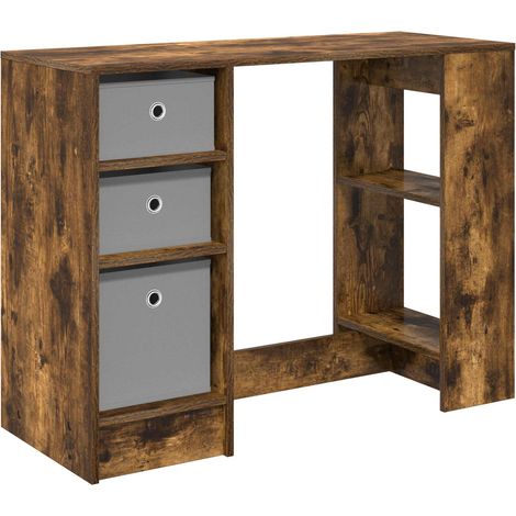 Maison Exclusive - Schreibtisch Geräucherte Eiche 100 x 40 x 75 c