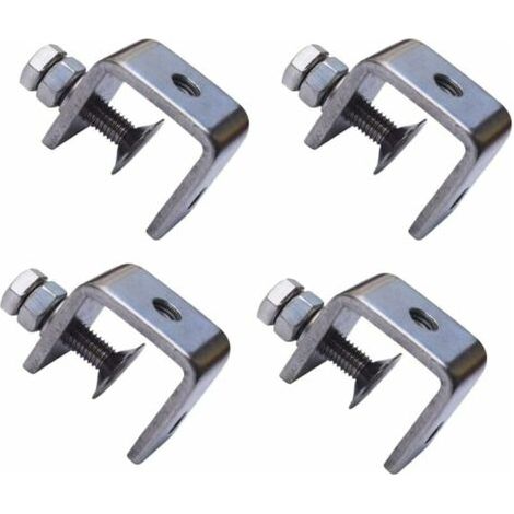 4 Pièces En Acier Inoxydable 304 Pinces En Forme De U En Forme De C étau Pinces à Bois Pinces Robustes En Forme De C Avec Une Large Ouverture De Mâchoire (1/5)