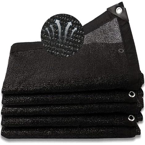 1 Filet d'Ombrage, HDPE Anti-UV 80-95%, Œillets Métalliques, Toile Résistante pour Jardin, Serre, Balcon, Terrasse