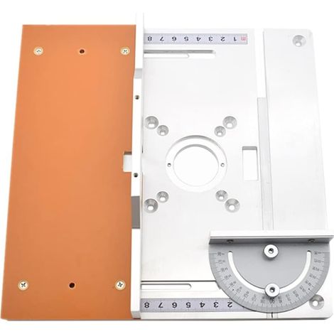 Tavolo di fresatura in alluminio per banchi da lavoro per legno, fresatrice elettrica per legno, tavolo di guida (E)