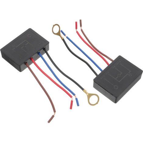 Module variateur tactile : 2 pièces d'interrupteur tactile pour lampe de table - Variateur de lumière à 4 voies - Interrupteur tactile de contrôle de la lumière - Variateur d'éclairage (1/5)