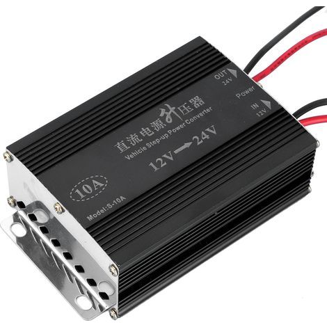 Convertisseur élévateur 12V à 24V 10A pour système audio et GPS voiture (1/5)