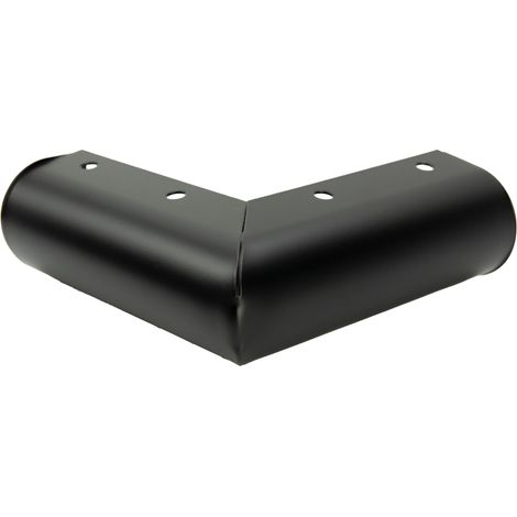 Gamba per mobile angolare, nero opaco, altezza 4,5 cm (1/4)