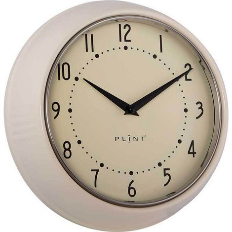 Clocks - Metal/Glass - L23 x W7 x H23 cm - Cream