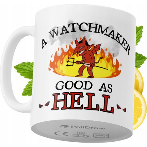 Mug humoristique pour horloger, avec un texte amusant et un design graphique original. Idéal pour les anniversaires, les fêtes et les occasions spéciales. Mug premium pour la maison, le bureau et le t (1/5)