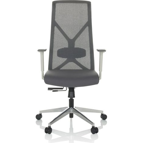 [GEBRAUCHT] B-Ware hjh OFFICE Drehstuhl Bürostuhl Schreibtischstuhl AZURRO WHITE Netzstoff grau (1/2)