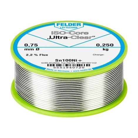 Felder ISO-Core Ultra-Clear hilo de soldadura transparente 0,75 mm