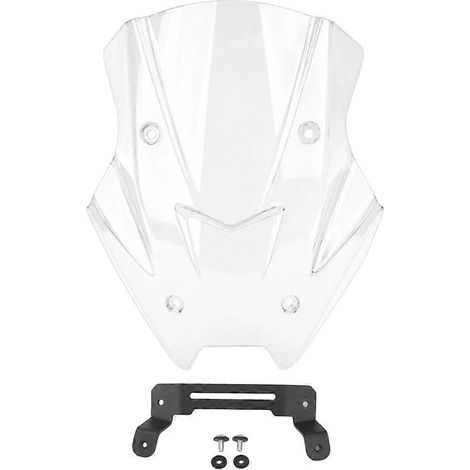 Komplettes Montage-Set für Motorrad-Windschutzscheibenleiste, Windabweiser, kompatibel mit Honda 150XC, transparent (1/5)