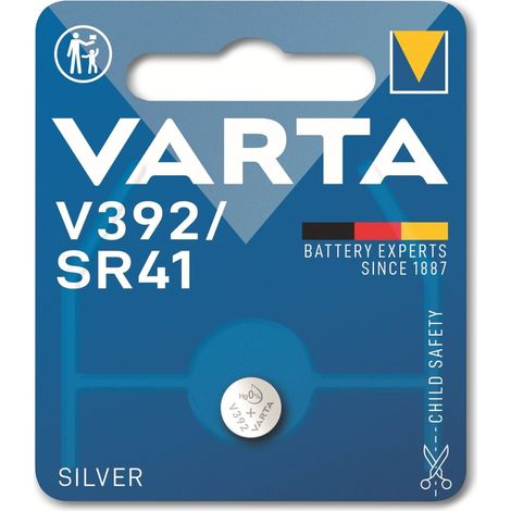 Varta V392/SR41 Uhrenbatterie Silberoxid 1,55V 38mAh 1 Stück (1/2)
