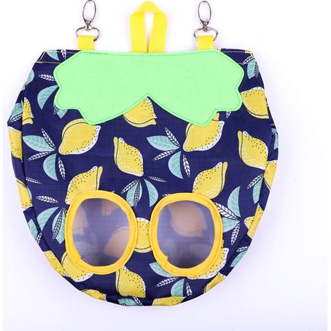 Sac d'alimentation de foin de lapin Sac d'alimentation suspendu de distributeur de foin de cage (fraise de citron bleu) (1/5)