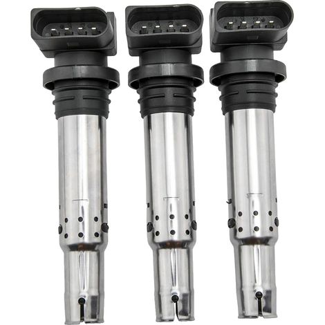 Bobinas de encendido con forma de lápiz, termoplástico de alta calidad, 8,5 cm x 4,5 cm x 3,5 cm, compatibles con modelos de 2003 a 2010, tensión de funcionamiento de 12 V, corriente de 15 A. (1/5)