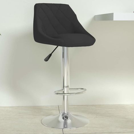 vidaXL Tabouret de bar Noir Velours (1/5)