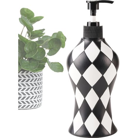 Kitchen Soap Dispenser Checkered Lotion Bottle Kitchen
