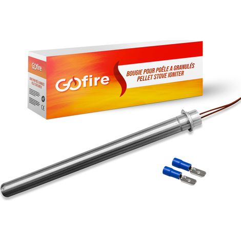 Bougie d'allumage poêle à granulés - 160mm - Ø12,5mm - 350 W - 230v - lc500- Compatible Palazzetti / MCZ / Supra / Jøtul