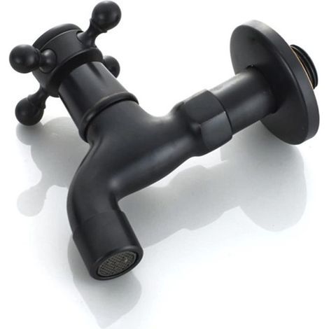 Peysaitr Vintage-Wasserhahn – Klassisches Retro-Design, massives Messing, Antik-Finish, korrosionsbeständig, einfache Installation mit G1/2-Anschluss – Geeignet für Bad, Küche und Waschmaschine (1/5)