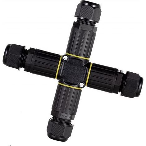 Connecteur de câble étanche à 4 voies, pour câbles de diamètre 9-12 mm, boîte de jonction extérieure. (1/5)