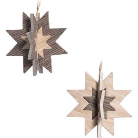 Stella 11Cm 4D Legno Nat-110 X1