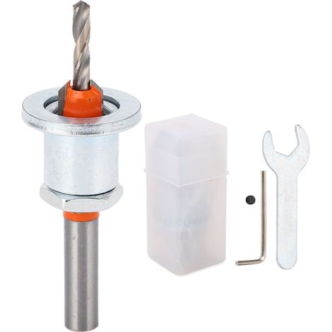 Jeu de forets à fraiser réglables avec étui pour outils électriques en bois et métal