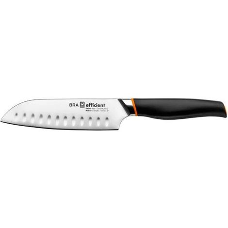 Cuchillo Santoku BRA A198003 Negro Gris Acero Inoxidable