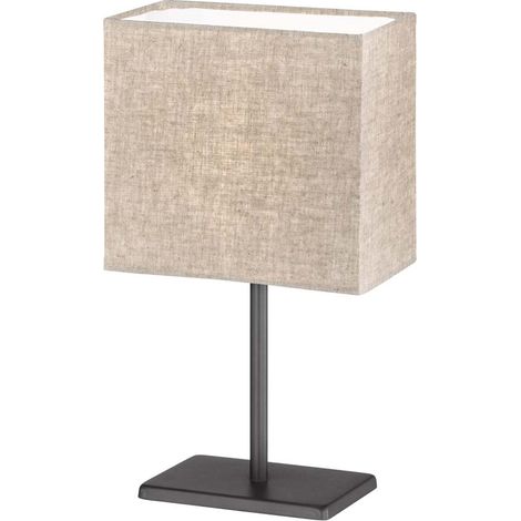 Lampe de table lampe d'appoint lampe de bureau lampe de chambre noir H 30 cm (1/4)