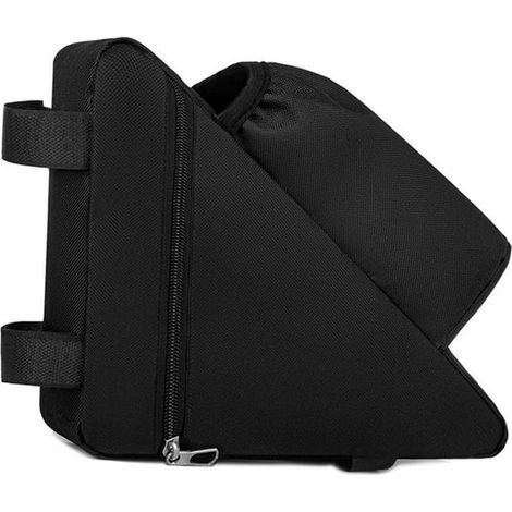 Borsa da telaio triangolare impermeabile per bici da strada e city bike con portaborraccia, borsa da telaio per corsa e ciclismo, accessorio pratico (1/4)