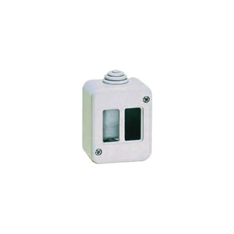 SCATOLA PORTAFRUTTI DA PARETE 2 POSTI IP40- - (1402) - 8 pezzi MARLANVIL