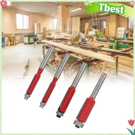 Tbest Couteau de Tête de pour le travail du bois, avec roulement, couteau droit, outil pour menuisier, 4 piscine controle (1/5)