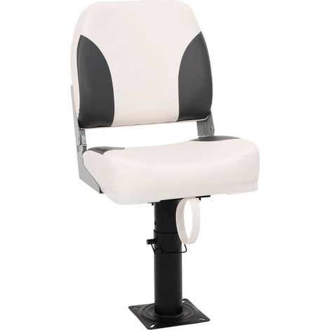 Foldable Boat Seat 1 Set Low Backrest with Fixing Strap vidaXL