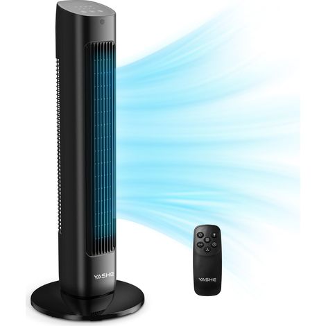 Ventilateur Tour Oscillant 78cm Turbo - 3 Vitesses & Modes - Minuterie 12H - Télécommande